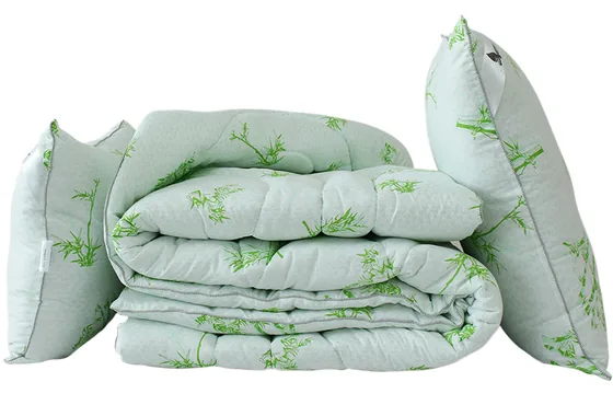 Ковдра "Eco-Bamboo white" 2-сп. + 2 подушки 50х70