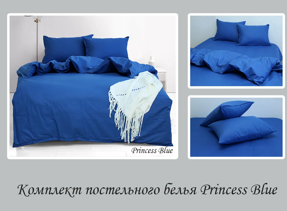 Комплект постільної білизни евро Princess Blue