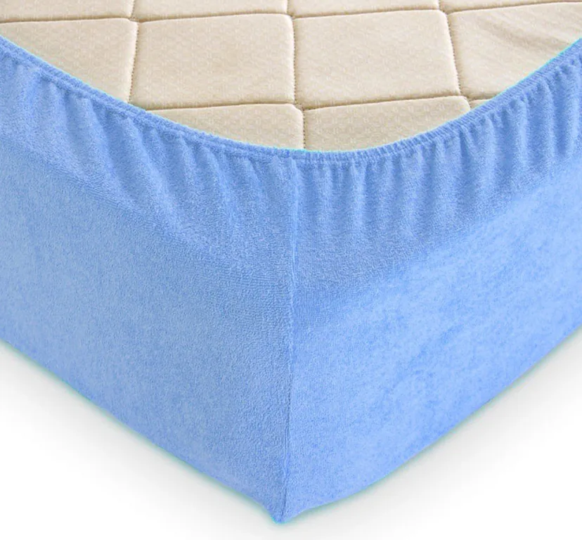 Простирадло махрове на резинці (180х200х30) Placid Blue